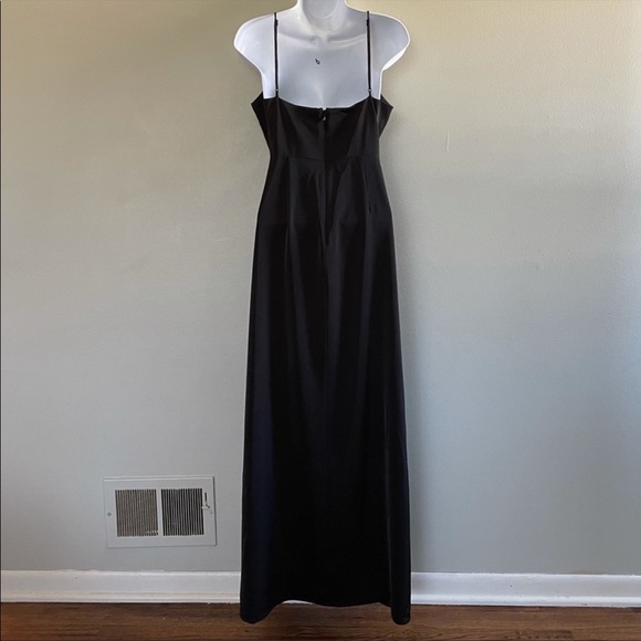 NBD Side Slit Wrap Front Maxi Dress in Black NWT - Picture 4 of 5